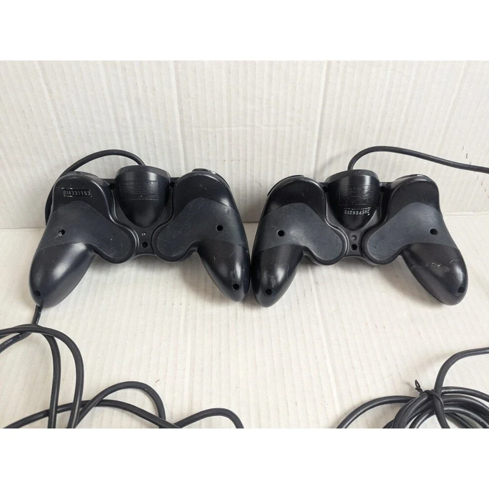 Lot Of 2 Saitek P2500 Rumble Precision Analog & P 990 Dual Analog Controller
